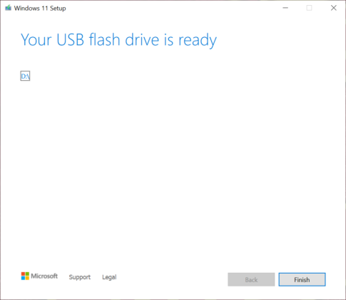 windows fresh install usb