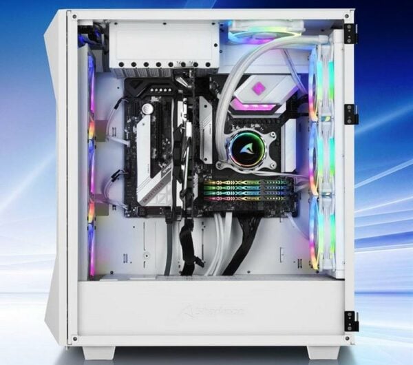 Build a unique gaming PC with Sharkoon’s reversed chassis, now in white ...