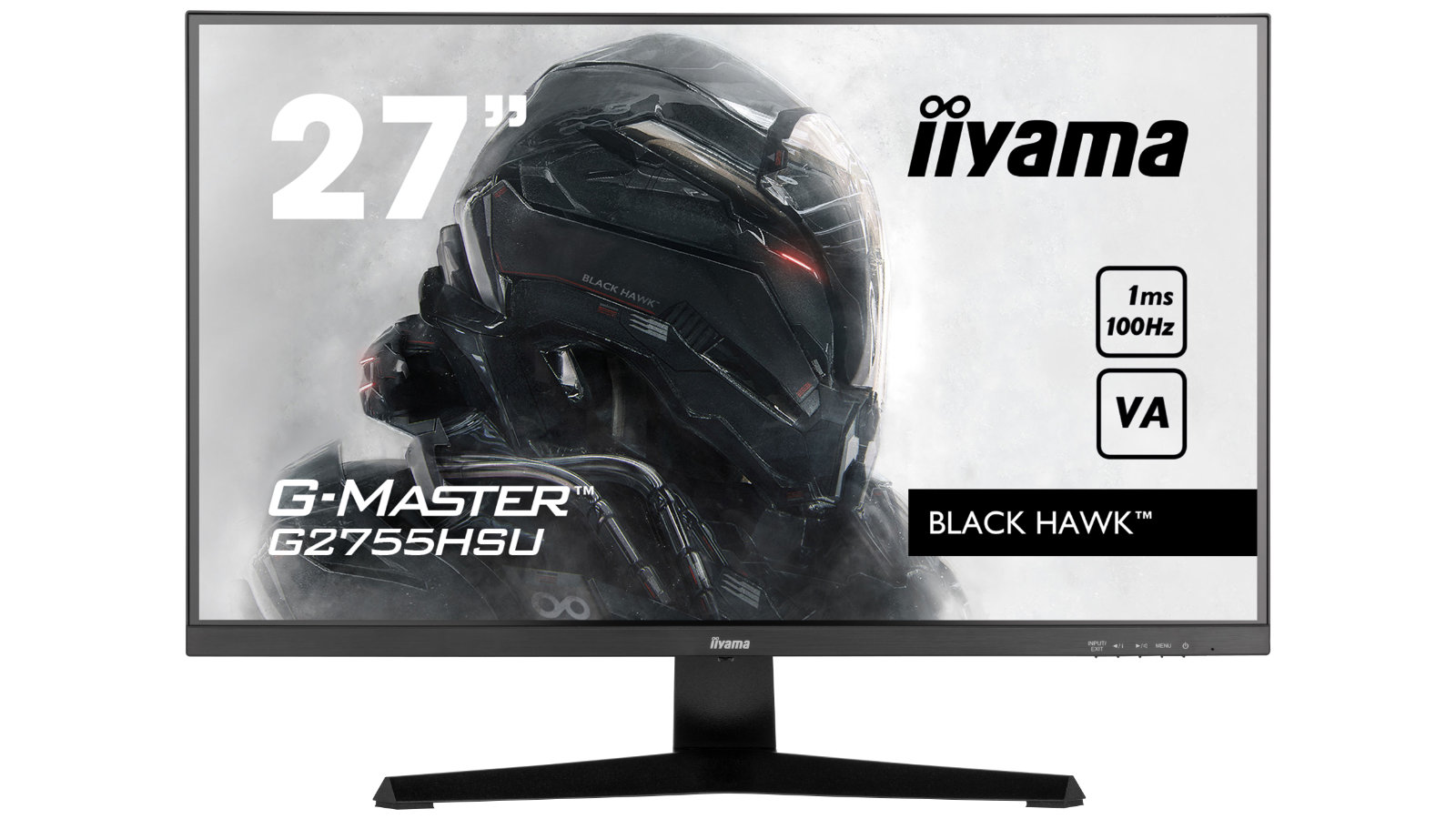 iiyama G-Master G2755HSU-B1 against a white background.