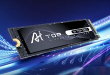 Gigabyte AI TOP 100E M.2 SSD.