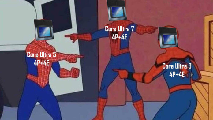 Intel Lunar Lake Spiderman meme.