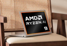 Laptop powered by AMD Ryzen.