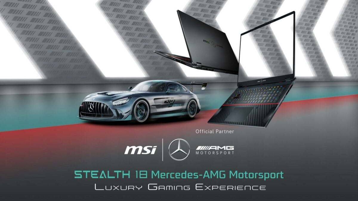 MSI Stealth 18 Mercedes-AMG Motorsport laptop.