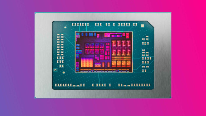 AMD Radeon AI 300 series thermal die shot, showing its Zen 5 cores, RDNA 3.5 graphics, and more