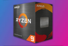 AMD Ryzen 5000XT CPU retail box.