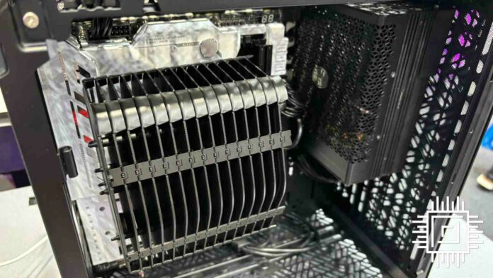 A close-up of Cooler Master 'Fanless System' concept