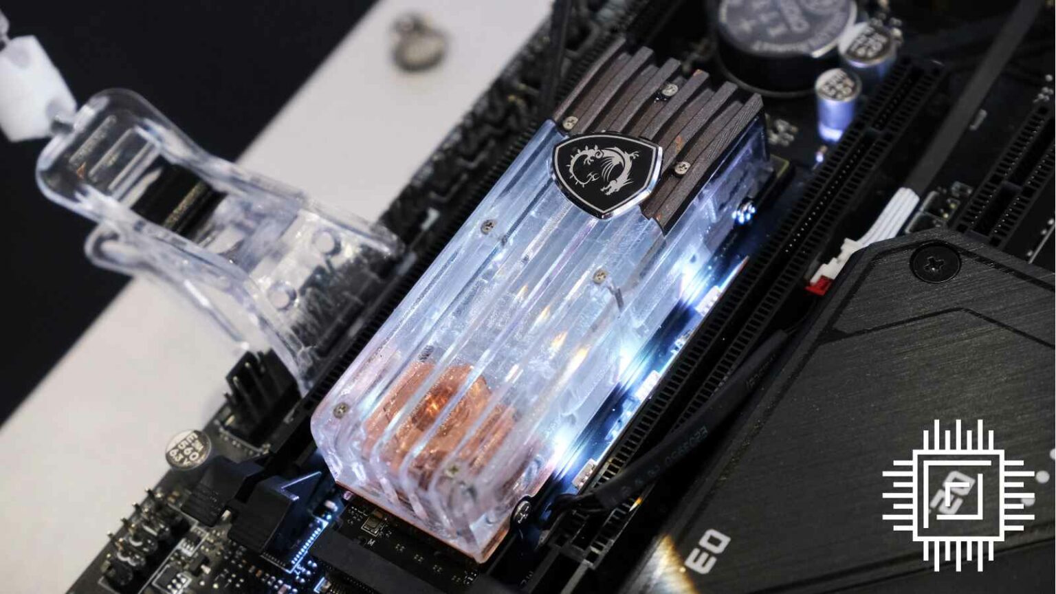 MSI makes the world's first Spatium Vapor Chamber SSD cooler