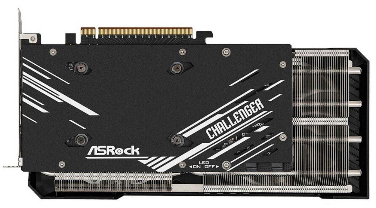 ASRock Arc A770 Challenger SE rear.