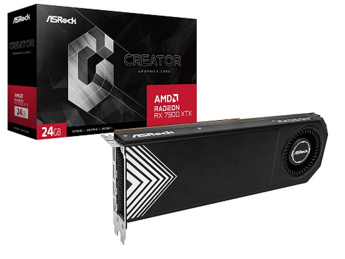 ASRock Radeon RX 7900 XTX Creator graphics card box.