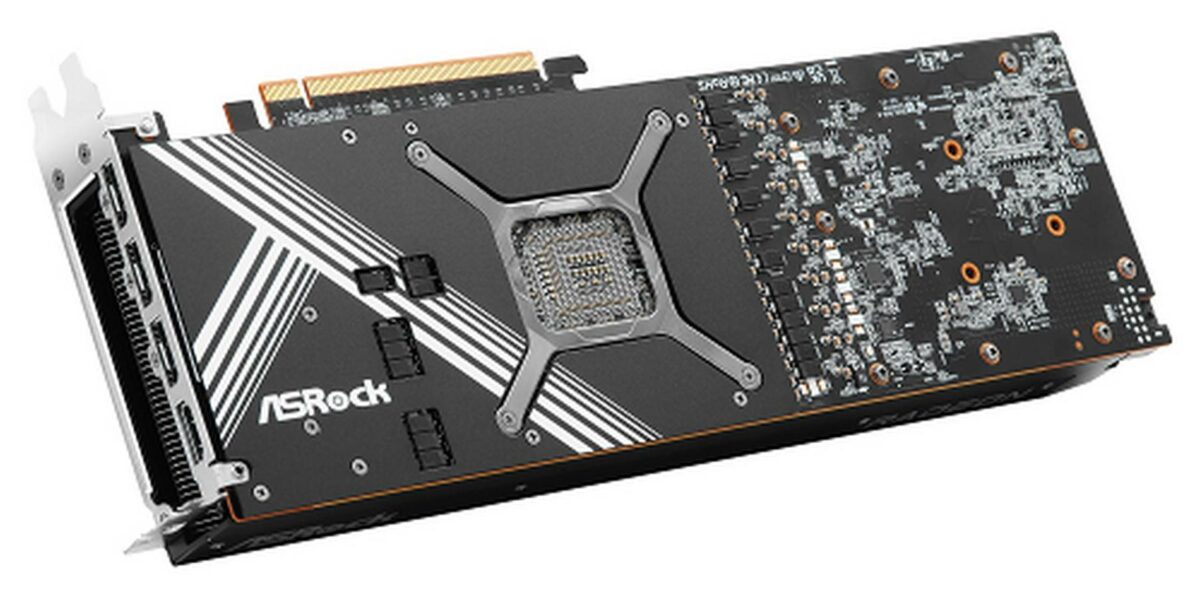 ASRock Radeon RX 7900 XTX Creator graphics card rear.