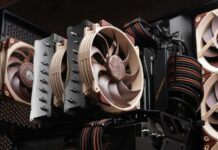 Noctua NH-D15 G2 CPU cooler inside a PC.