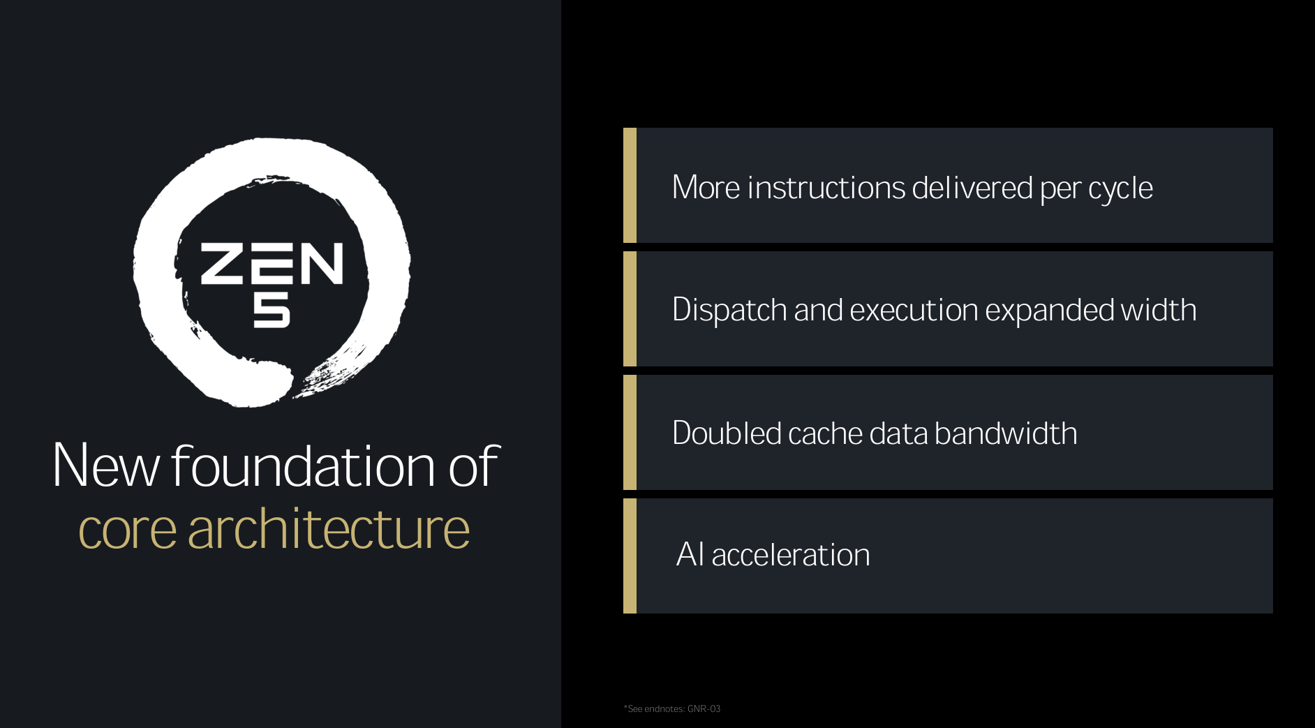 AMD Zen 5 architecture advances.