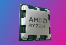 Socket AM5 Ryzen processor, against a two-tone background`