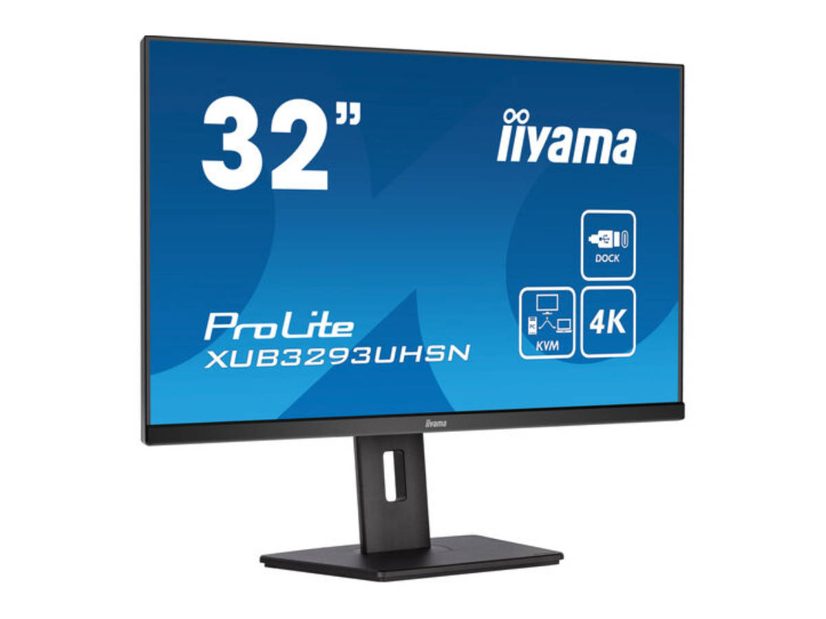 iiyama ProLite XUB3293UHSN-B5 against a white background.