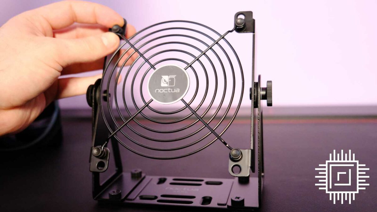 Noctua Home NV-FS1 desk fan grill protector with rubber mounts.