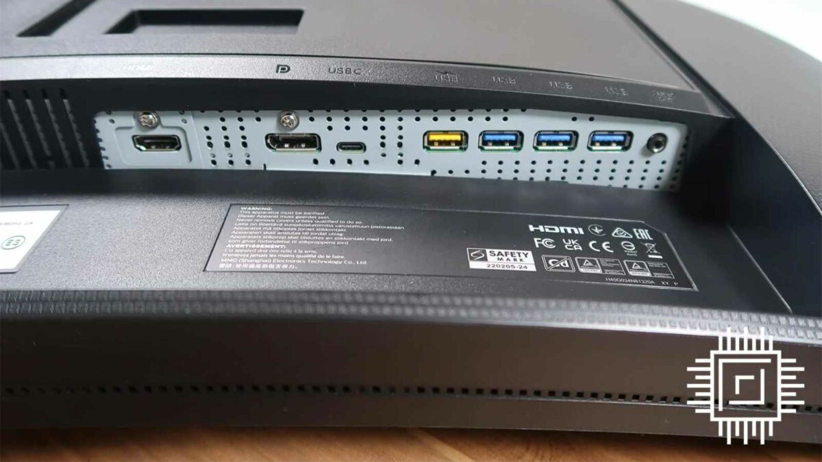 Philips 34E1C5600HE I/O ports.