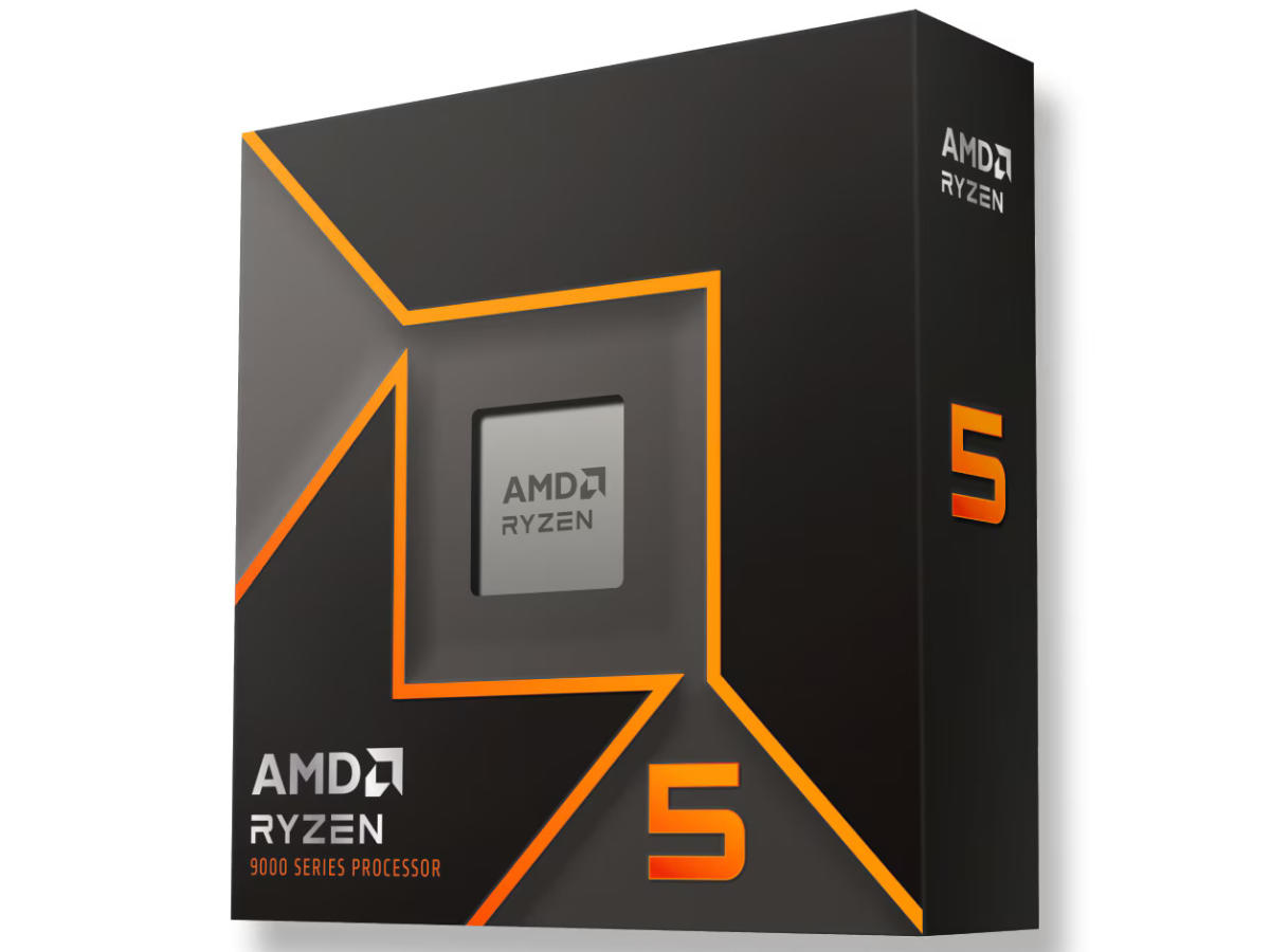 AMD Ryzen 5 9600X CPU in its retail packaging.