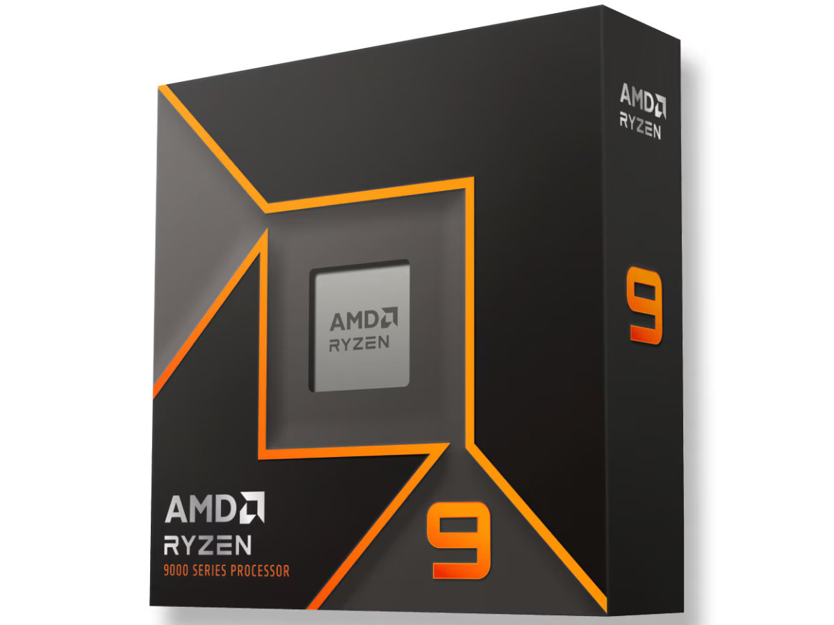 AMD Ryzen 9 9950X CPU in its retail packaging.