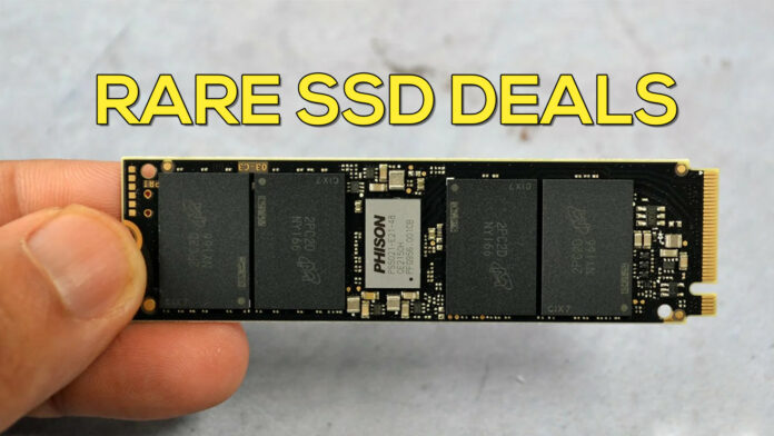 Crucial has rare SSD deals right now.