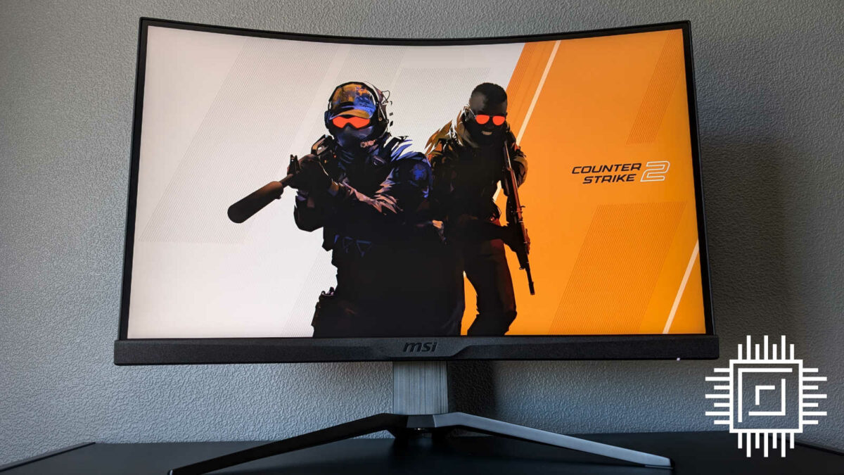 MSI MAG 275CQRXF displaying key art from CS2