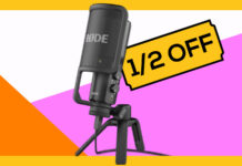 Rode NT-USB microphone is half off.