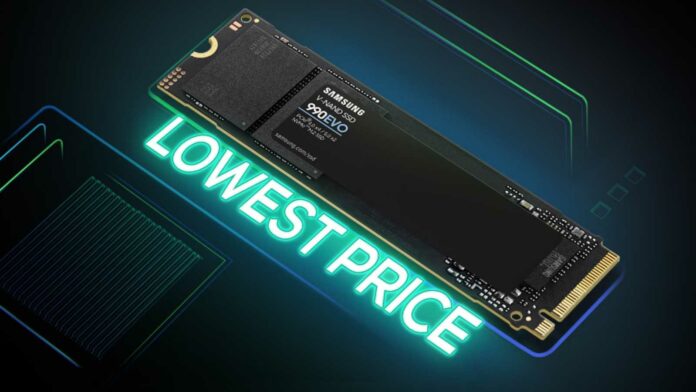 Samsung 990 Evo falls to its lowest price.