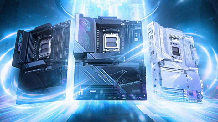 Gigabyte X870 motherboards.