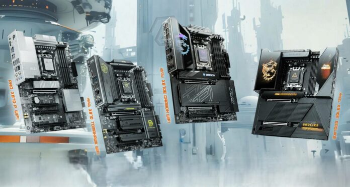 MSI X870 motherboards.