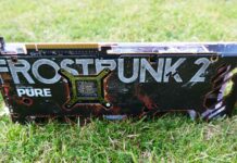 A picture of the Sapphire Radeon RX 7700 XT Frostpunk 2 in nature.