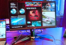 Acer Nitro XV240 F6 600Hz gaming monitors at the IFA 2024 showcase.