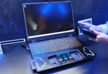 Acer Project Dual Play concept laptop with trackpad removed int