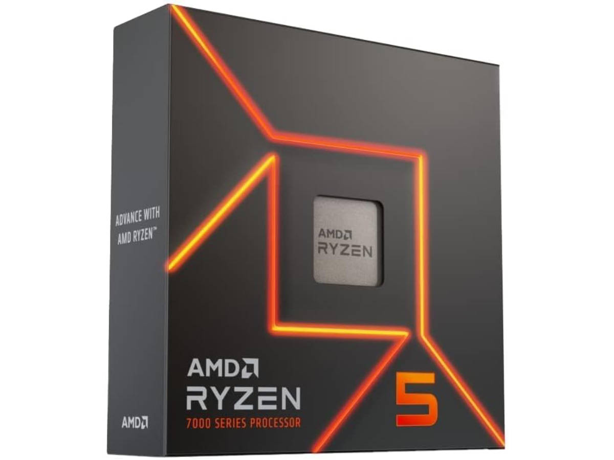 AMD Ryzen 5 7600X packaging against a white background