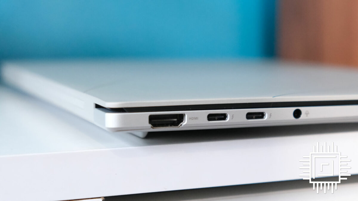 Asus Zenbook S 14 left side ports include an HDMI, two USB-C, and a headphone jack.