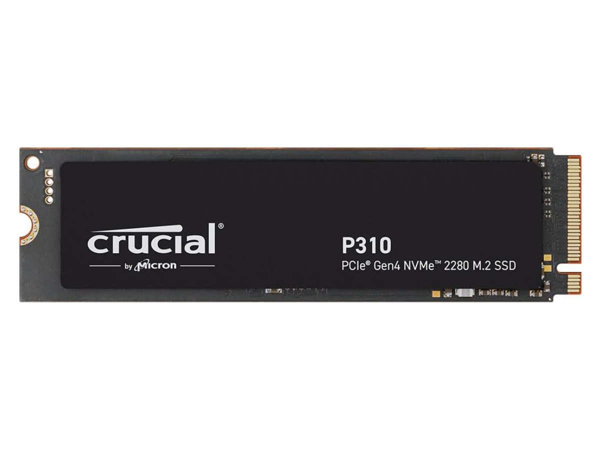 Crucial P310 SSD against a white background.