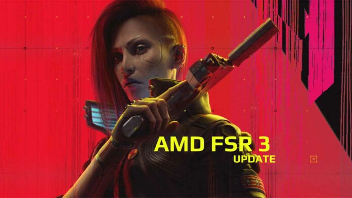 Cyberpunk 2077 with FSR 3 FG.