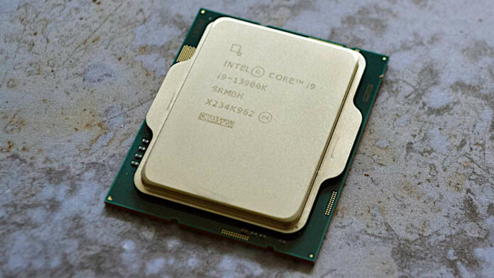 Core i9-13900K against a stone backdrop.