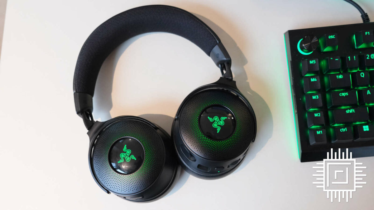 Razer Kraken V4 Pro laid flat.