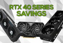 RTX 40 Series savings.