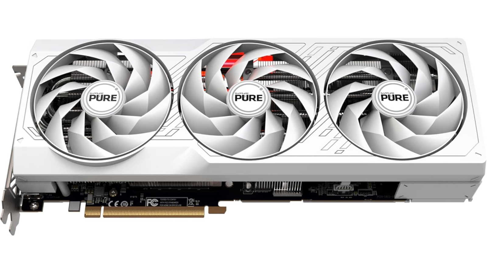 Sapphire Radeon Pure RX 7800 XT against a white background.