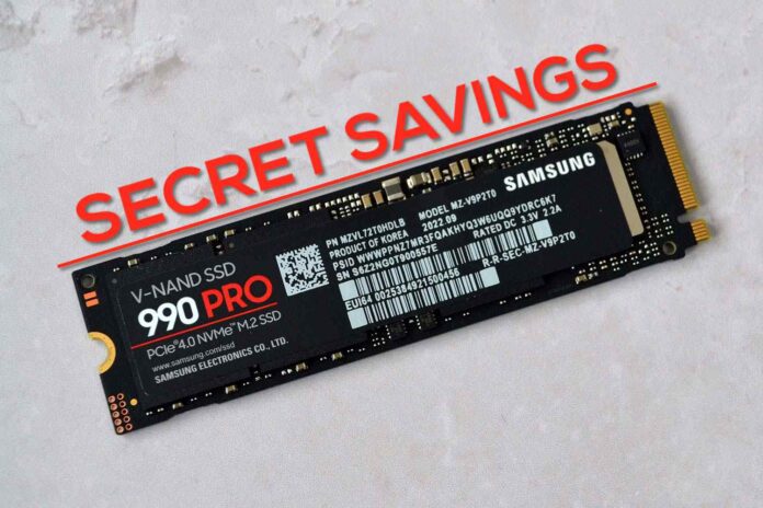 Samsung 990 Pro 4TB SSD has secret savings.