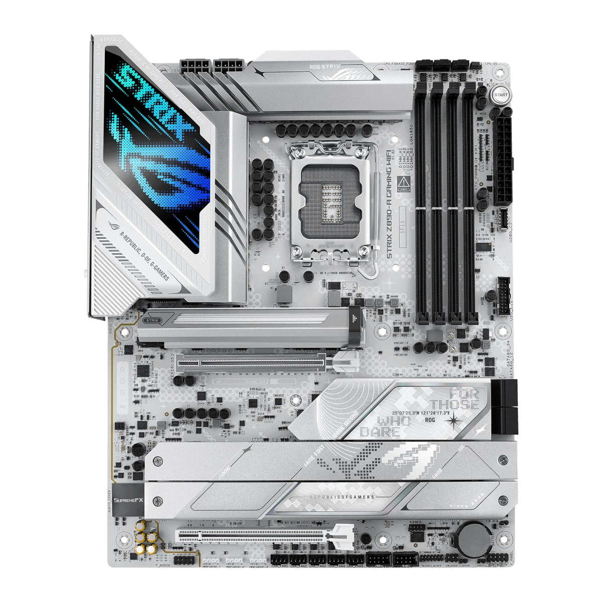 Asus ROG Strix Z890-A Gaming WiFi motherboard.