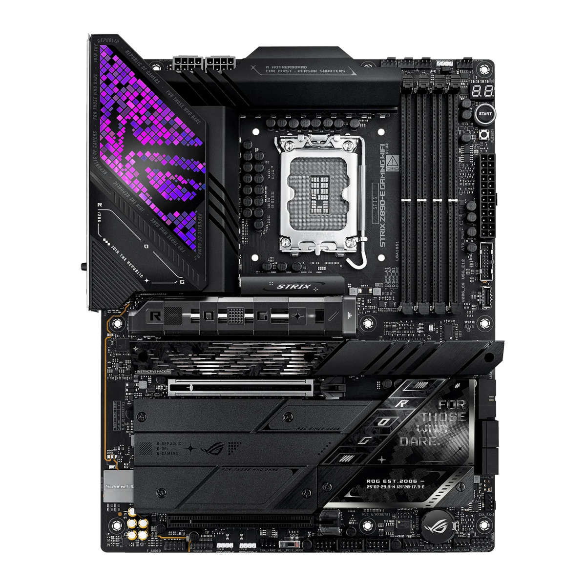 Asus ROG Strix Z890-E Gaming WiFi motherboard.