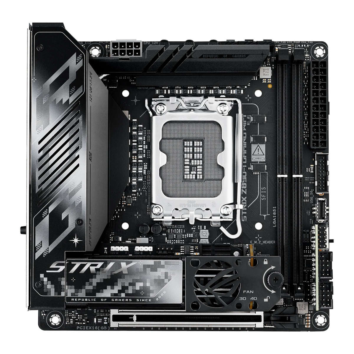 Asus ROG Strix Z890-I Gaming WiFi motherboard.