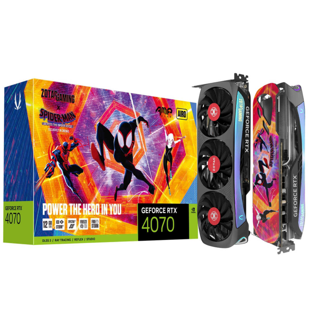 Zotac GeForce RTX 4070 Ti Into the Spider-Verse Edition.