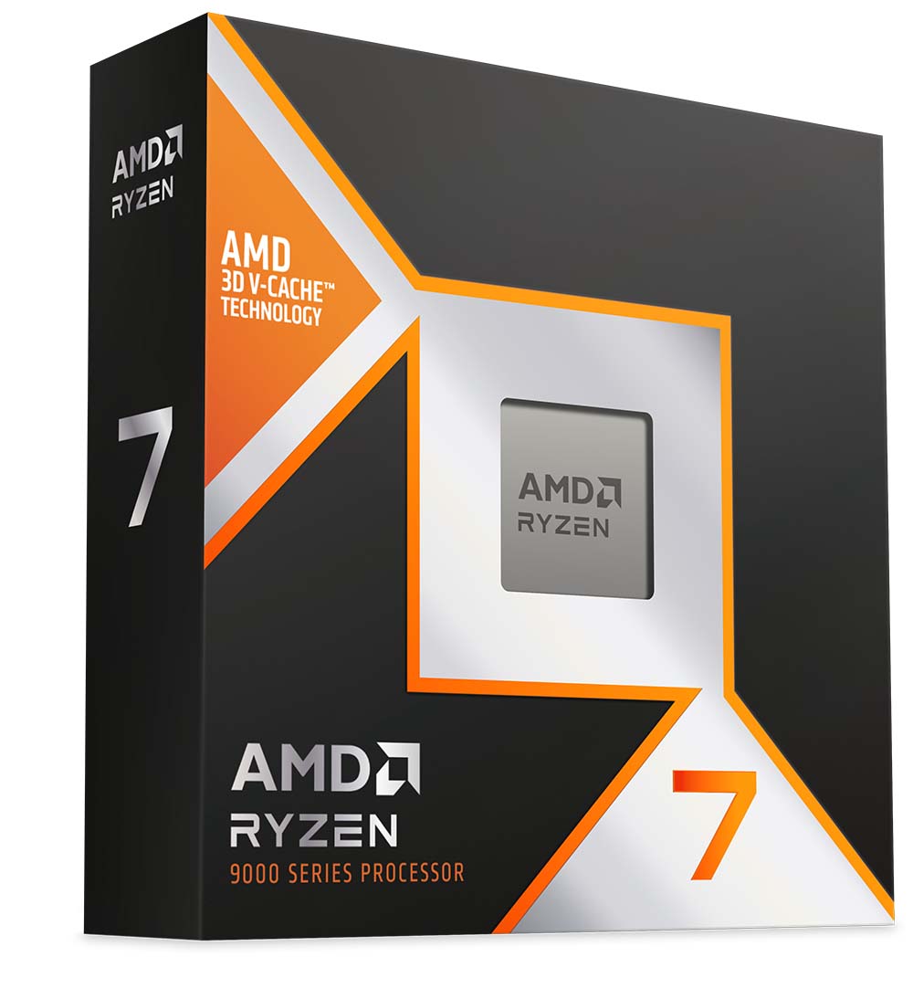 A picture showing the AMD Ryzen 7 9800X3D box.