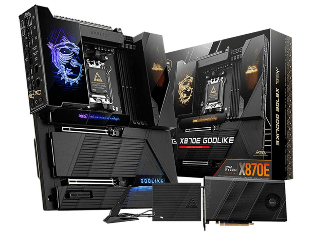 MSI MEG X870E Godlike bundle.