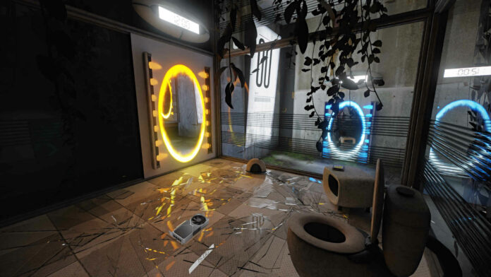 Portal 2 RTX mod with Nvidia GeForce RTX 4080 GPU.