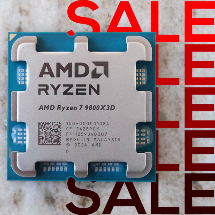 AMD Ryzen 7 9800X3D CPU on sale.