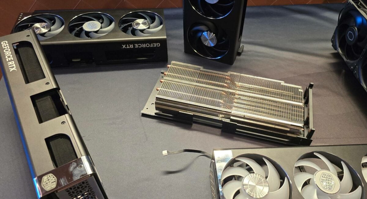 Cooler Master custom RTX 50 Series cooler heatsink.