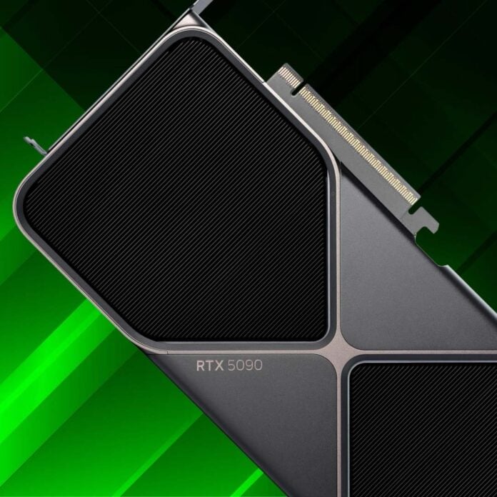 A picture of the GeForce RTX 5090 Stylised.